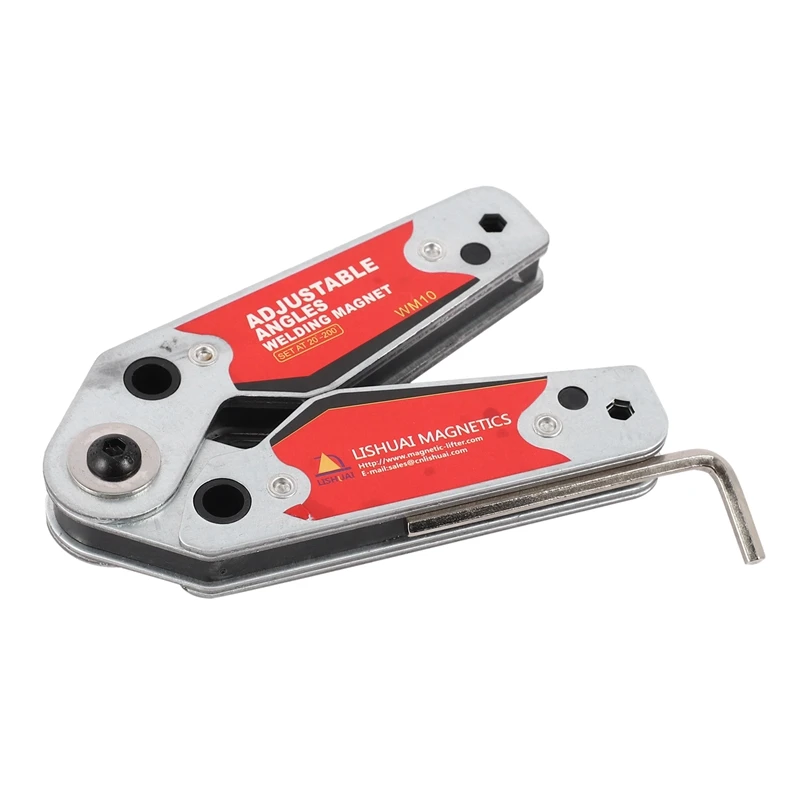 

WM10 Adjustable Magnetic Neodymium Welding Positioner Locator Tools With Wrench Welding Fixed Fixture Welding Magnet Holder