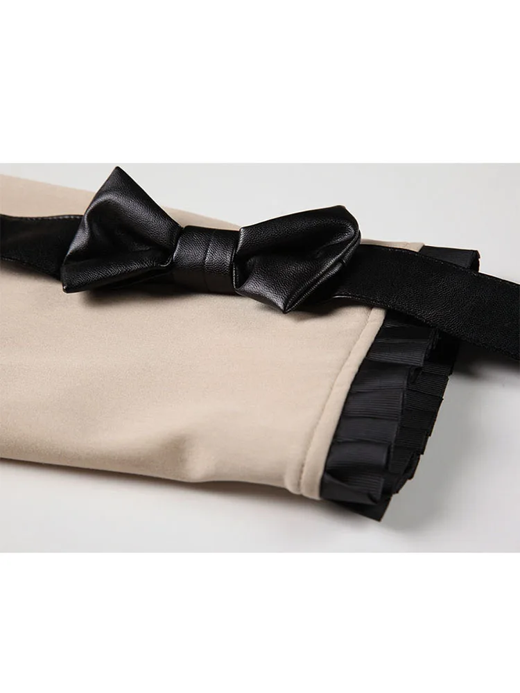 Женский однобортный Тренч с бантом свободная винтажная уличная одежда в стиле