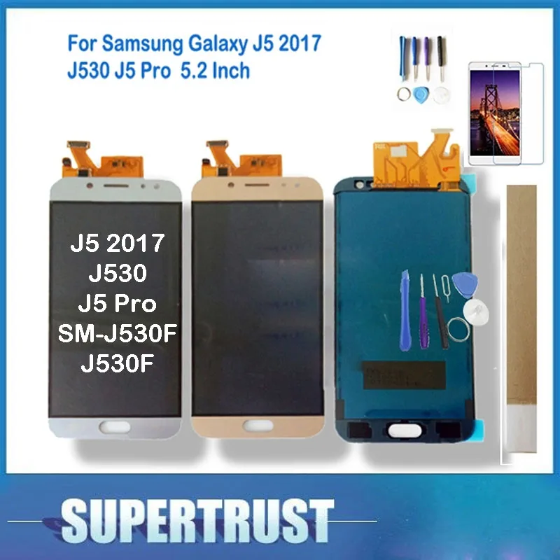ЖК дисплей с сенсорным экраном 5 2 дюйма для Samsung Galaxy J5 2017 J530 Pro J530F стекло