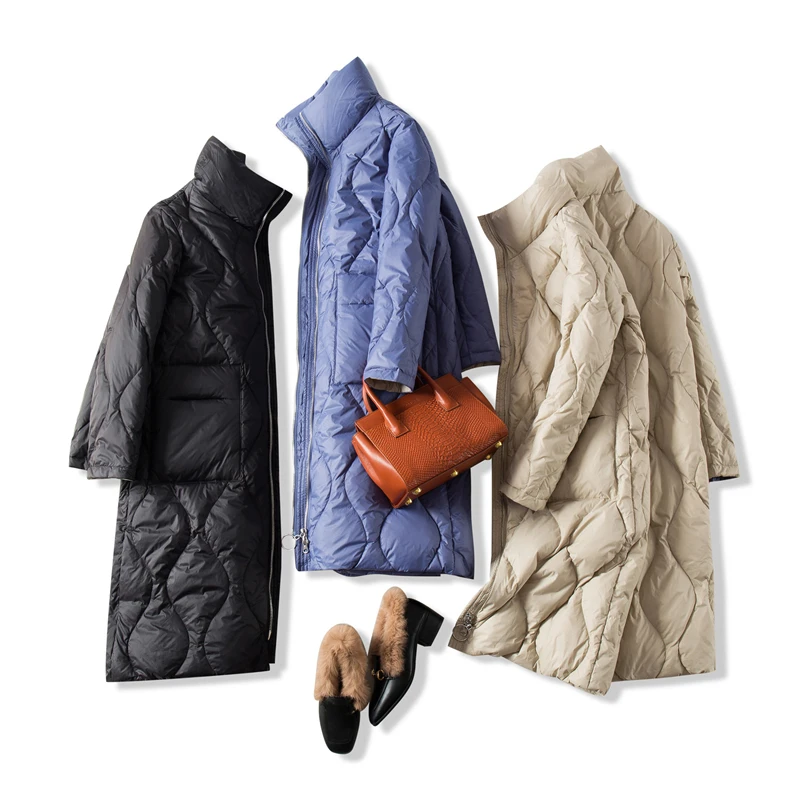 

White duck down stand-up collar women's clothing stand-up collar ladies jackets cold-proof down jacket ladies jackets