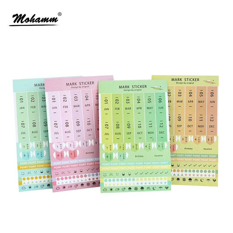 8 шт./лот красочные дневные декоративные стикеры дневник альбом наклейка Diy