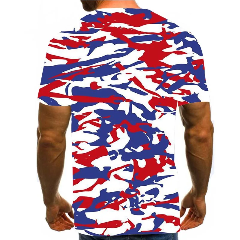 

Men's Paint Shirt 3D Print T-Shirt Summer Graphic Tees Pattern Tops