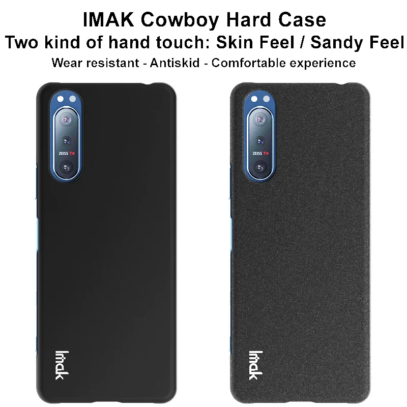 Imak ковбойский чехол для Sony Xperia 5 ii iii Песочная кожа матовый пластиковый защитный -