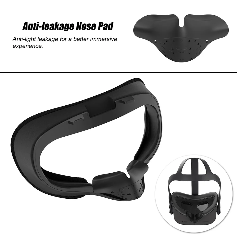 

5 In 1 Protective VR Headset Soft Kit Accessories Foam Face Guard Pad Facial Interface Bracket Set Lens Elastic For Oculus Quest