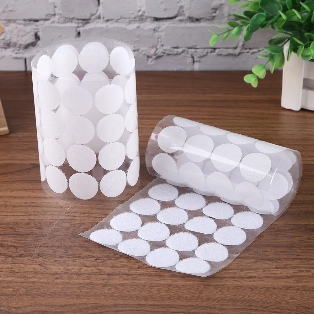 

500 Pairs Self-adhesive Dots Tape Round Coins Sticky Dots Tape Mat Carpet Non-slip Fastener Coins