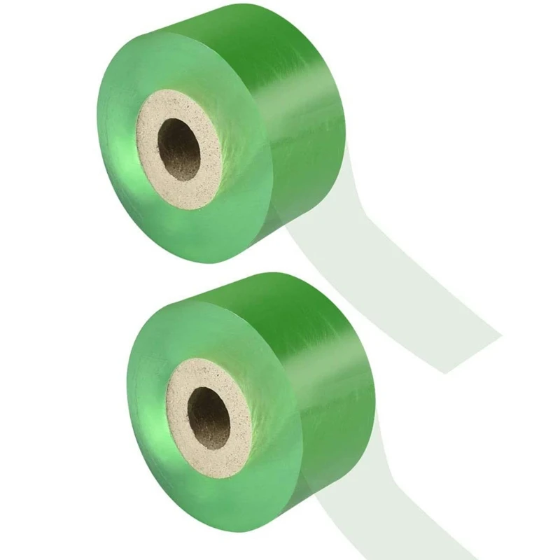 

2 Rolls Grafting Tape Self Adhesive Garden Plant Repair Floristry Plug Tape Foot Stretchable Band for Floral Fruit Tree