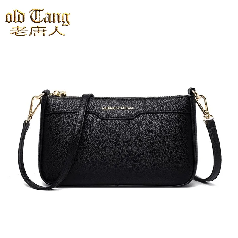 

С высоким качеством твёрдые Цвет Pu кожаные женские сумки через плечо для женщин 2021 модная Простая Сумка для путешествия женская сумка через...