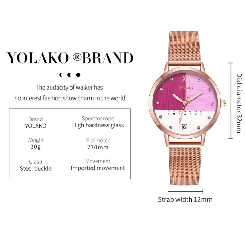 

Fashion Casual Creative Quartz Bracelet Watches Women Watch Luxury Brand Stainless Steel Net belt Dress Clock Gift reloj mujer