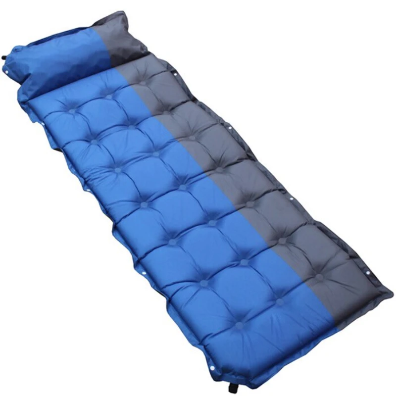 

Car Travel Bed Camping Inflatable Moisture-proof Pad Pillow Ultralight Portable Air Mattress Outdoor Mat Automatic Universal