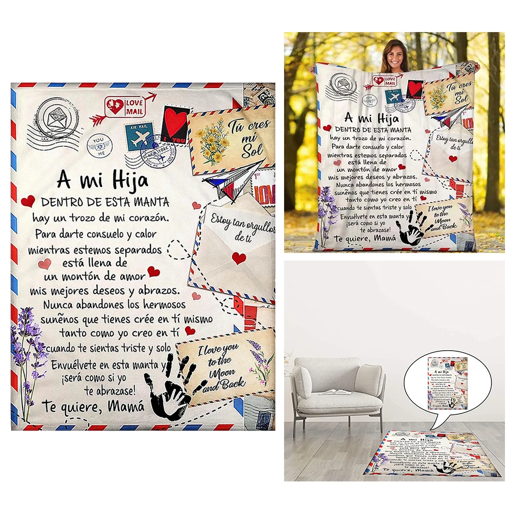 

Letter Blanket To My Daughter Son Wife Girlfriend Grandmama Birthday Gifts