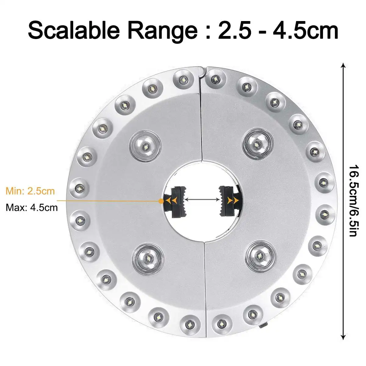 

40W 24+4LED Outdoor Patio Umbrella Pole Light Garden Detachable Portable Camping Tent Lamp Emergency Light for Outdoor Camping