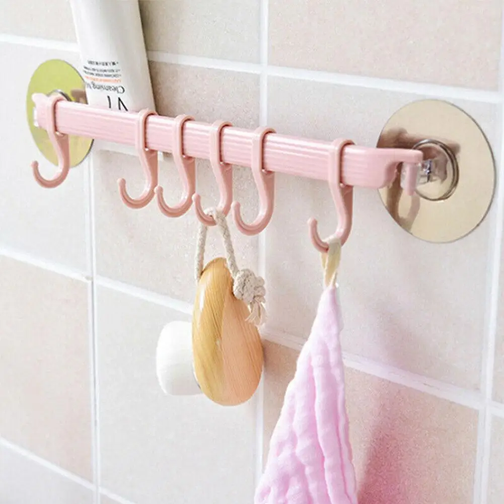

1 шт. новый креативный настенный угловой прочный клейкий крючок бесшовный настенный крючок для кухни 6 вешалков настенный крючок для ванной ...