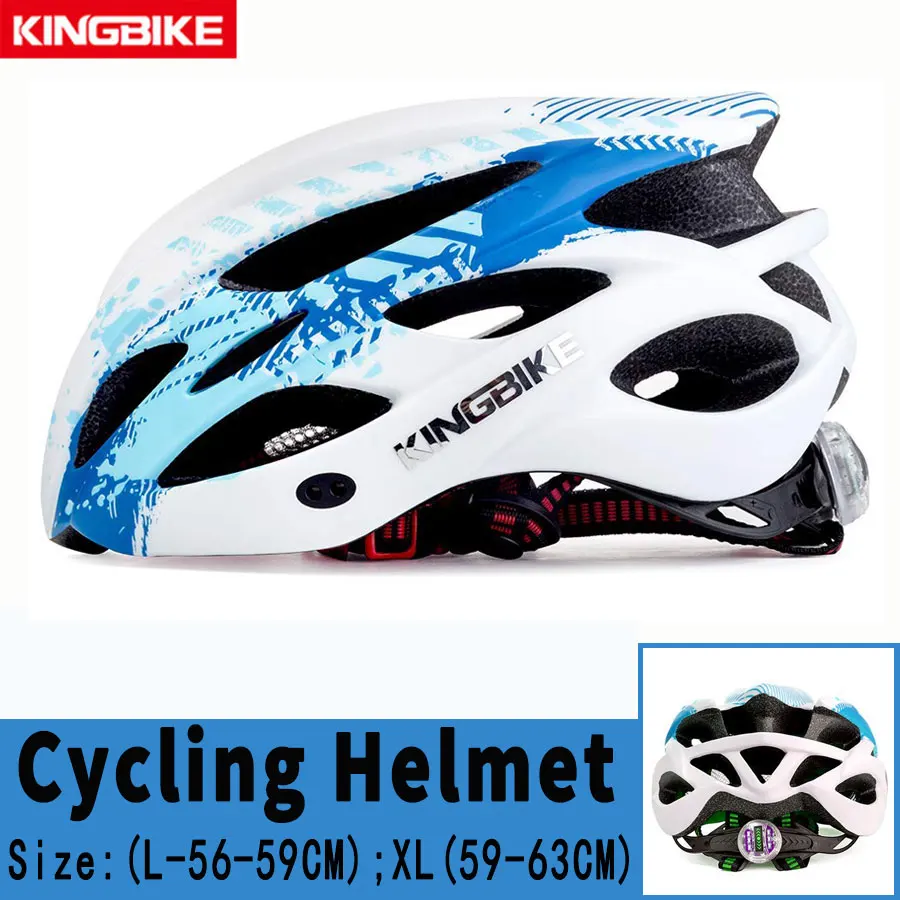 675-P1 KINGBIKE велосипедный шлем, шлем для шоссейного велосипеда, ультра-светильник для горного велосипеда, MTB, CE, защитный Бонтрагер, ПВХ+ EPS велосипедные шлемы, велосипедный светильник, шлем - Цвет: 675-P1