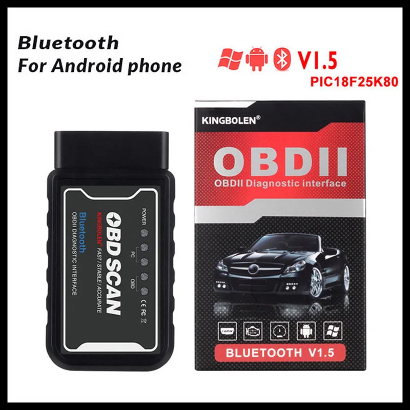 

ELM327 V1.5 OBD2 сканер WiFi BT PIC18F25K80 чип OBDII диагностические инструменты для IPhone Android ПК ELM 327 автоматический считыватель кодов