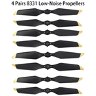 4 пары 8 шт 8331 малошумные быстросъемные пропеллеры для DJI Mavic Pro Platinum (золотистыйсеребристый) Аксессуары для Mavic Pro