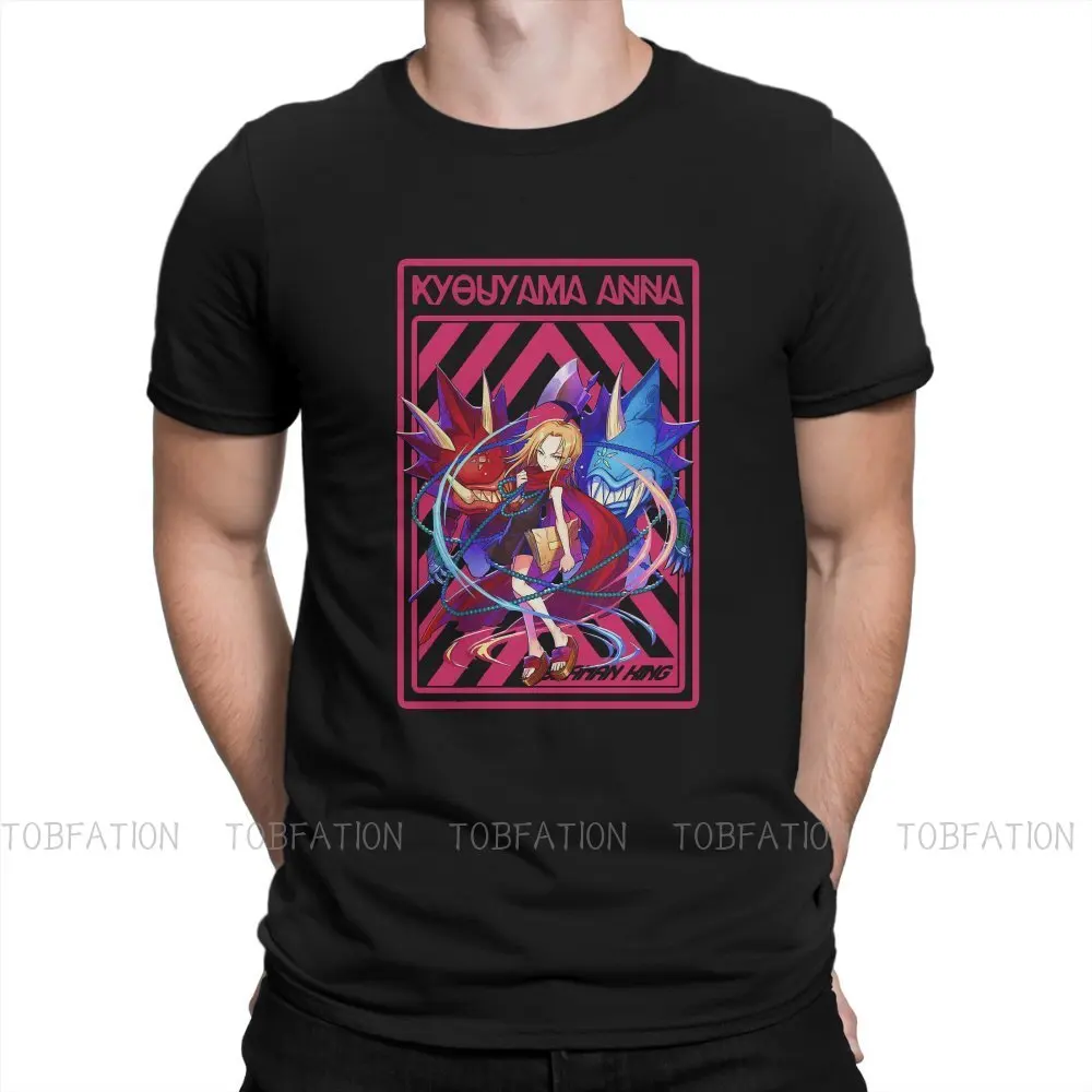 

SHAMAN KING Adventure Anime TShirt for Men KYOUYAMA ANNA Basic Casual Tee T Shirt High Quality Trendy Fluffy