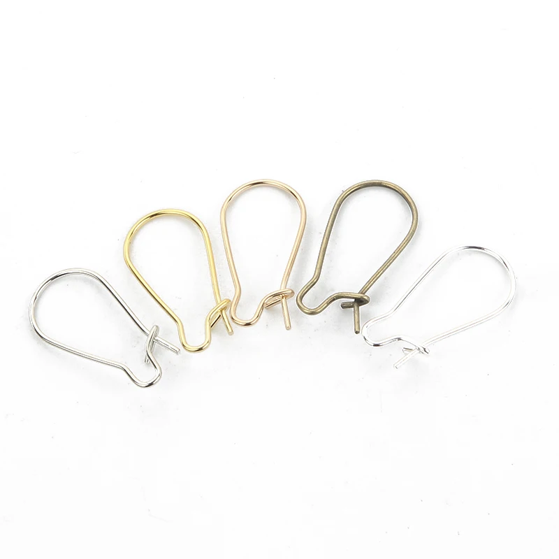 

50pcs/lot French Lever Earring hooks Plated Gold Bronze Ear Wires DIY Earrings Findings For Jewelry Making Accessories Supplies