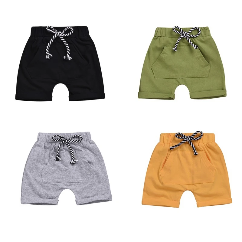 Повседневные детские хлопковые шорты модные летние Короткие повседневные штаны
