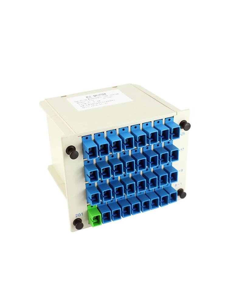 

Fiber Optical PLC Splitter SC/UPC Beam 1 To 32 Of The Blade-Type Splitting ABS Box 1-32