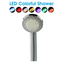 led light up high turbo pressure glow shower head bathroom sprinkler colors changing faucet replacement parts