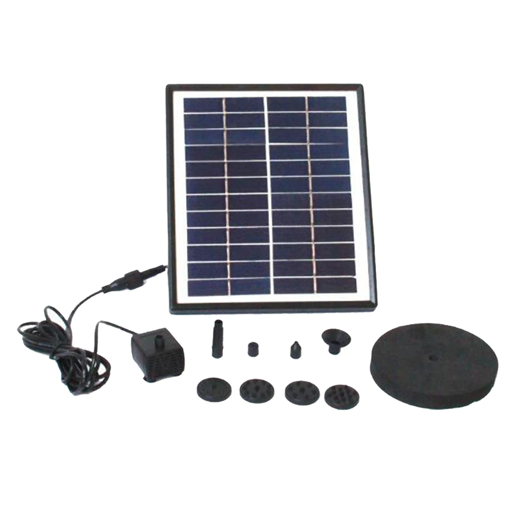 

Fountain Pump Set, Solar 5W Outdoor Water Fountain Pump for Bird Bath, Pond Pool