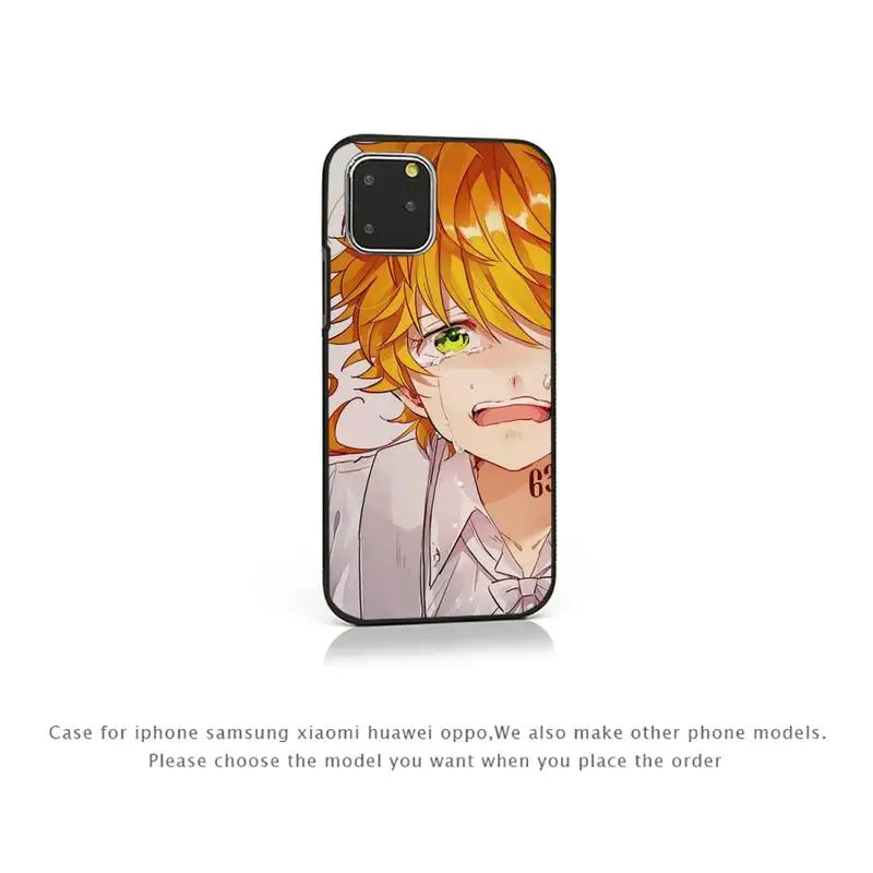 

Anime Promised Neverland Phone Case for iPhone 7 8 11 12 Pro X XS Max XR Samsung A S 10 20 50 Plus pro funda