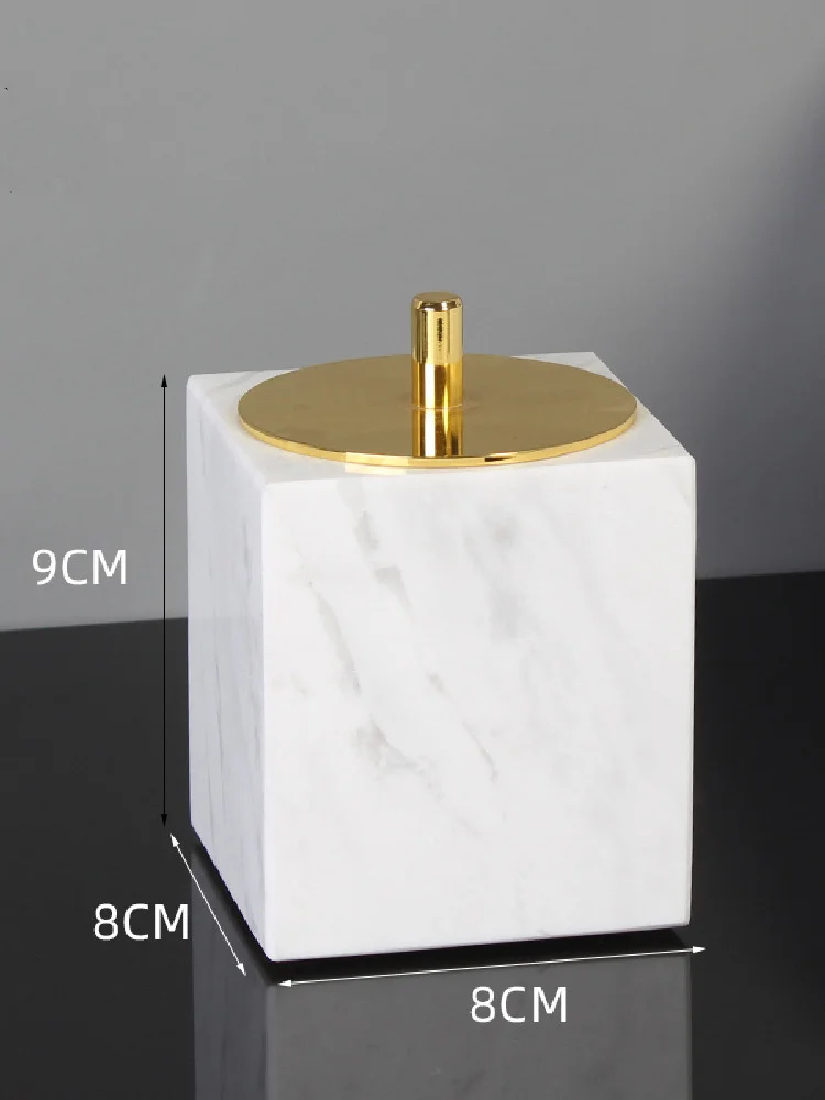 marble bathroom set liquid soap dispenser toothbrush holder gargle cup tray cotton swabtissue box sell separately nordic style free global shipping