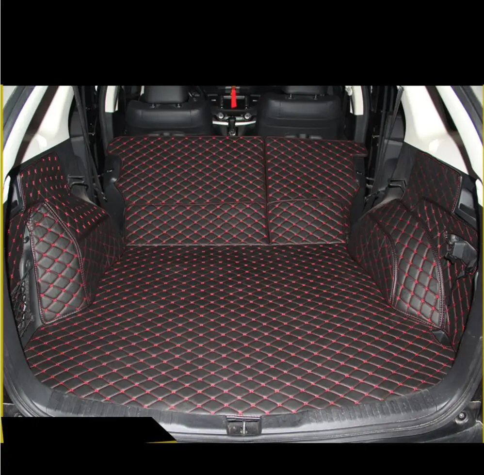 

fiber leather car trunk mat for honda crv CR-V 2012 2013 2014 2015 2016 4rd generation car accessories
