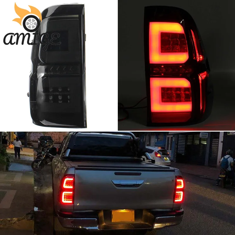Автомобильные светодиодсветодиодный задние фары противотуманные для Toyota Hilux Revo