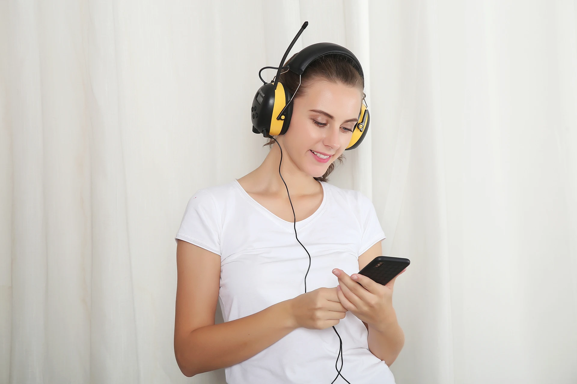 ZOHAN Цифровой AM/FM стерео радио наушники NRR 24dB защита ушей для кошения Профессиональный слуховой протектор радио наушники