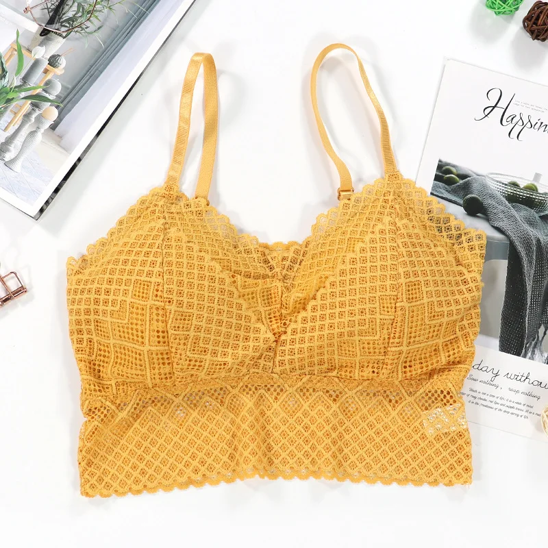 Новый кружевной сексуальный бюстгальтер женский без косточек с запахом на груди