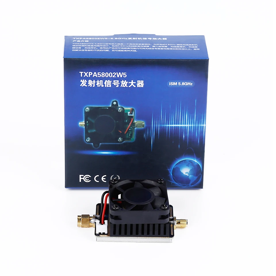 TXPA58002W5 усилитель сигнала ISM 5,8G AV Передатчик усилитель мощности 600 мВт до 4,5 Вт FPV передатчик расширитель диапазона для TS832 TS5828