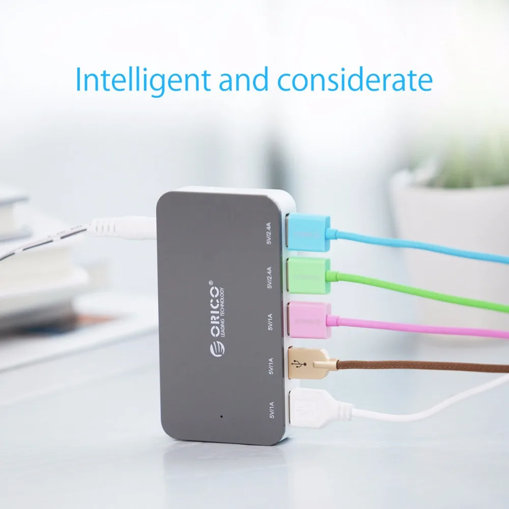 ORICO зарядное устройство для мобильного телефона 5 портов USB настольное зарядное устройство универсальное умное зарядное устройство для Xiaomiwei huawei samsung