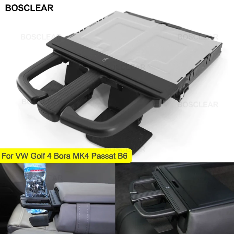 Новинка Черный передний автомобильный подстаканник скользящий черный для V W Jett a