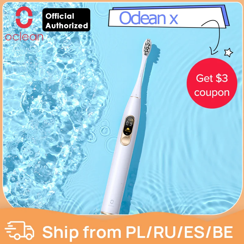 Глобальная версия Oclean X Sonic электрическая зубная щетка цветной сенсорный ЖК экран