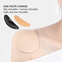 1 pair reusable self adhesive non slip shoulder enhancer clothes soft foam padded shoulder push up cushions