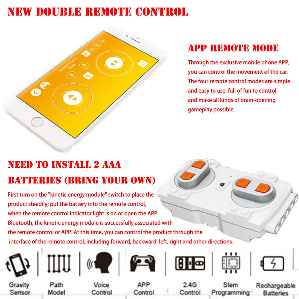 

BZDA Assembling RC Building Blocks Educational Robot Toys Action Figure Transformation Robot Deformation Robot Toy for Children