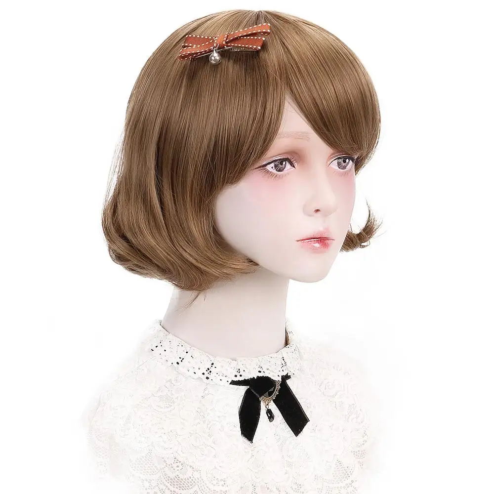 Бесплатная красота 12 &quotкороткие волнистые синтетические каштан маррон имбирь