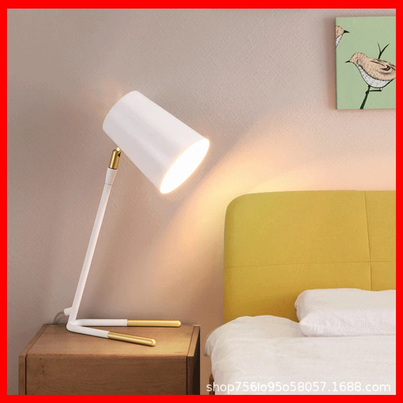 

Nordic macaron desk lamp eye protection College student bedroom bedside modern simple creative romantic desk dormitory study