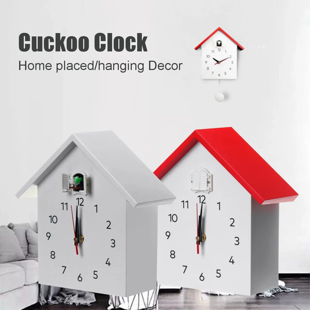 Современные кварцевые настенные часы Cuckoo, Висячие часы с птицей, будильники, часы для дома, гостиной, модное украшение дома