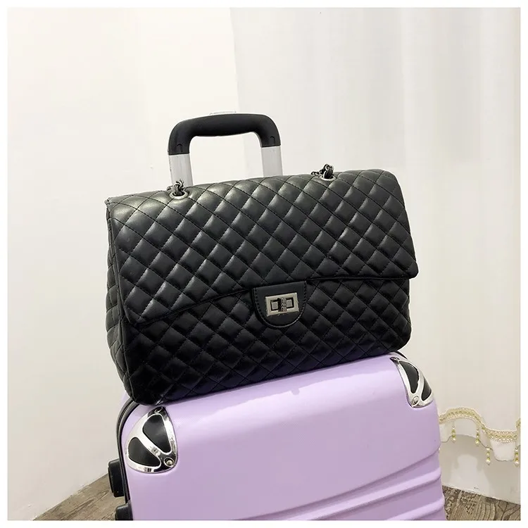 Женская сумка Большая вместительная из искусственной кожи Сумочка черная