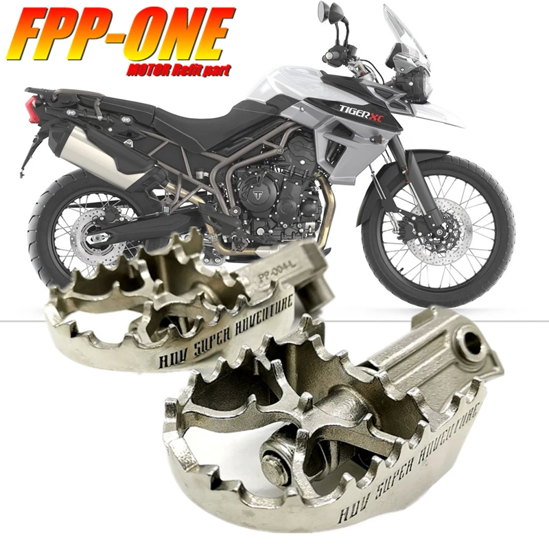 

FOR Triumph Tiger 800 XC Motorcycle Accessories Front Footpegs Foot Rest Peg