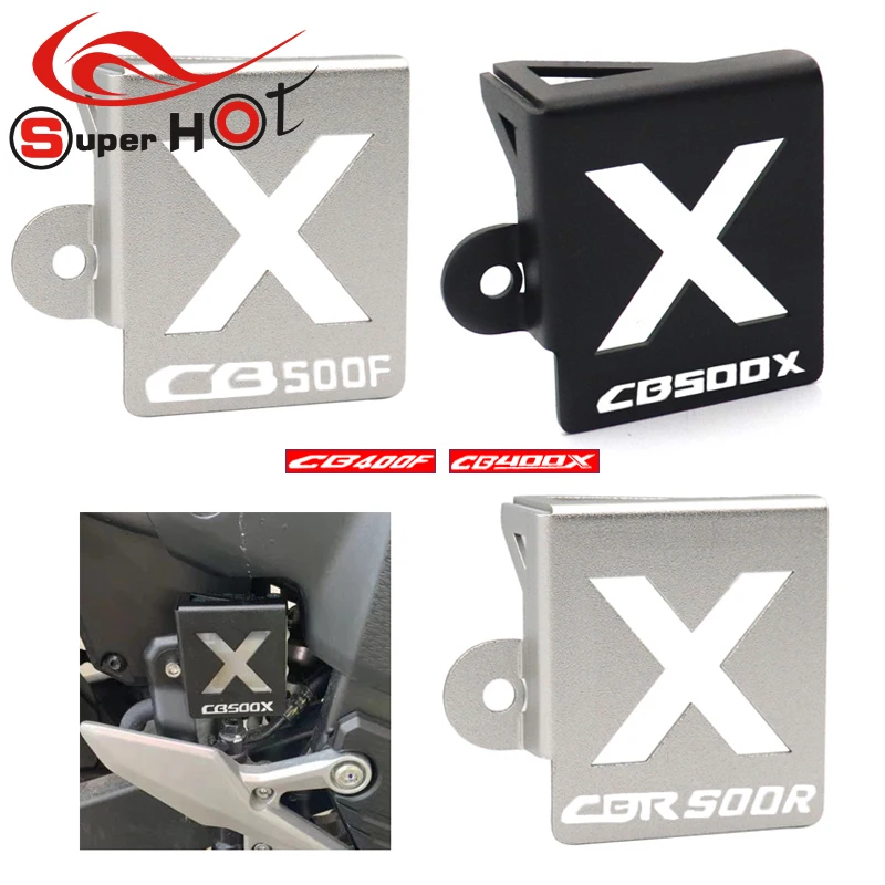 

For Honda CB500X CBR500R CB500F CB 500X 500F 400X 400F CB400X 400F Accessories Rear Brake Fluid Reservoir Cover Protective Gurad