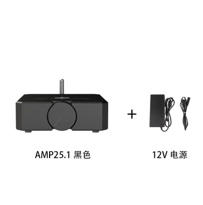 Высококачественный HiFi Bluetooth 5,0 аудио усилитель мощности стерео усилитель для наушников MOSFET 80 Вт* 2 - Цвет: black 1