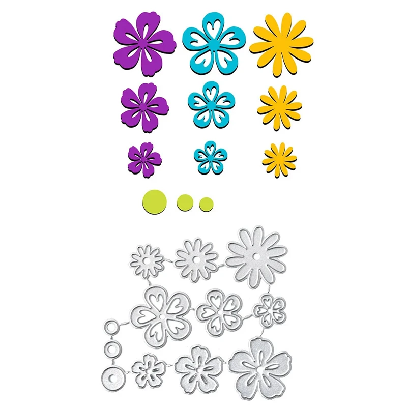 Eastshape 12pcs Flower Dies Daisy Metal Cutting New2020 DIY Etched Craft Paper Card Making Scrapbooking Embossing | Дом и сад