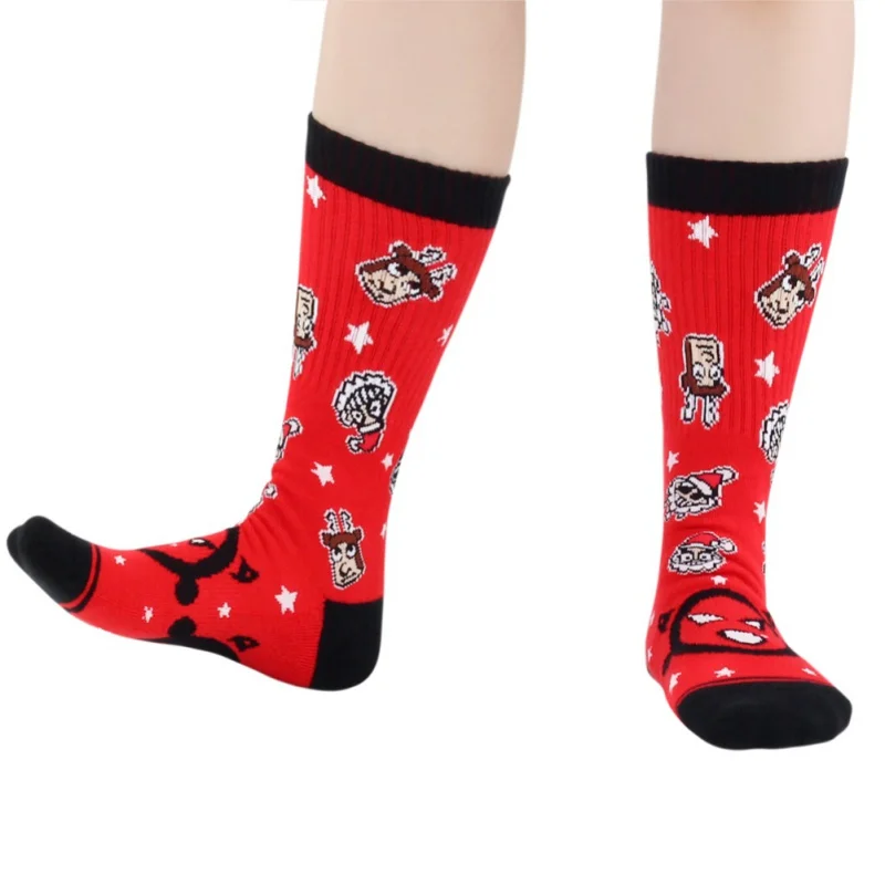 1 пара хит продаж рождественские носки для женщин и мужчин хлопковые эластичные