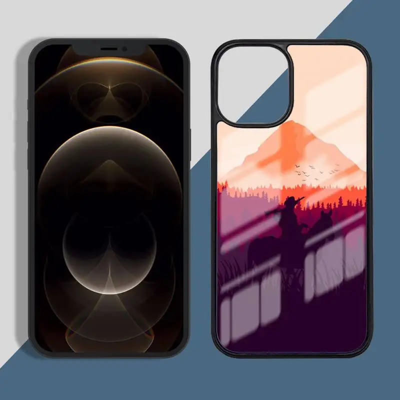 

Game RDR2 Phone Case PC for iPhone 11 12 pro XS MAX 8 7 6 6S Plus X 5S SE 2020 XR