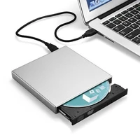 slim external optical drive usb 2 0 dvd rom player cd rw burner writer for macbook laptop desktop pc accessories