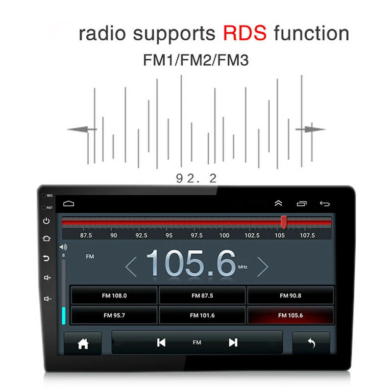 Автомобильный mp5 плеер 9 дюймов Android 1 1Din HD Press Sn Гб + 16 ГБ Wi Fi Bluetooth GPS навигация