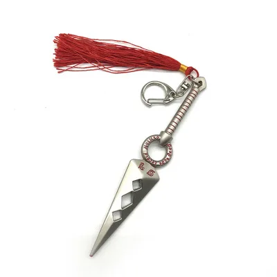 Аниме брелок с ниндзя аниме Оружие Меч рыболовли ловильный ключ цепочкой рисунок